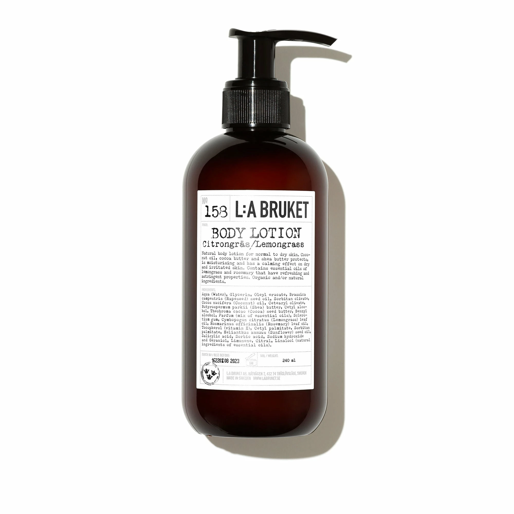 L:A Bruket Body Lotion Lait Corps Citronnelle 158